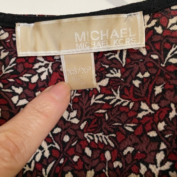 Michael Kors purple and light coloured pattern dress - Picture 5 of 5